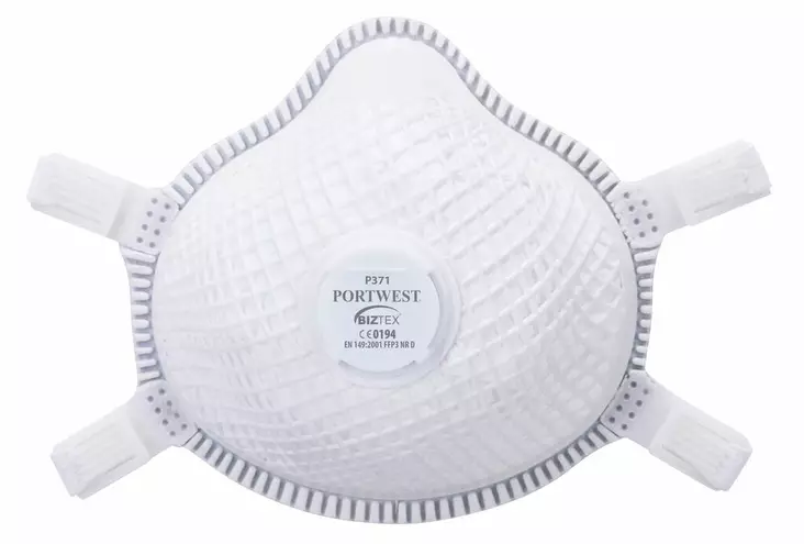 P371 FFP3 5 kpl Dolomit-venttiilimaski - Hengityssuojaimet - P371 - 1