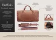 Weekend-laukku Buffalo - Mercatus Leather Collection - PAK007 - 6