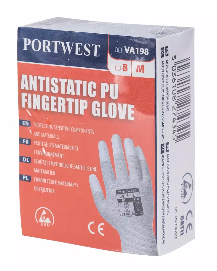 VA198 Antistaattinen PU-sormenpääkäsine - Pitokäsineet - VA198 - 1