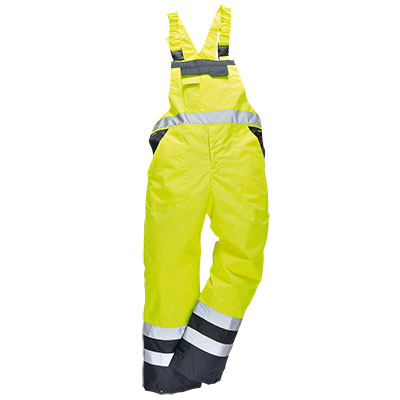 S489 Lined Contrast Bib and Brace - Coveralls - S489 - 1