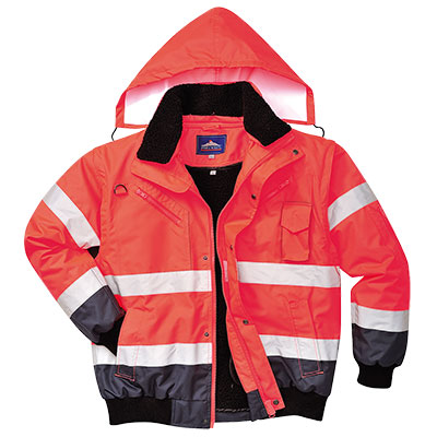 C465 Punainen Contrast Bombertakki - Takit - C465Y - 1